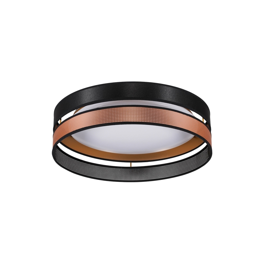 Duolla - LED Mennyezeti lámpa ROLLER DUO SHINY LED/24W/230V átm. 45 cm fekete/réz