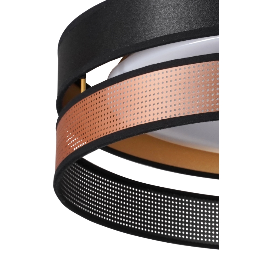 Duolla - LED Mennyezeti lámpa ROLLER DUO SHINY LED/24W/230V átm. 45 cm fekete/réz