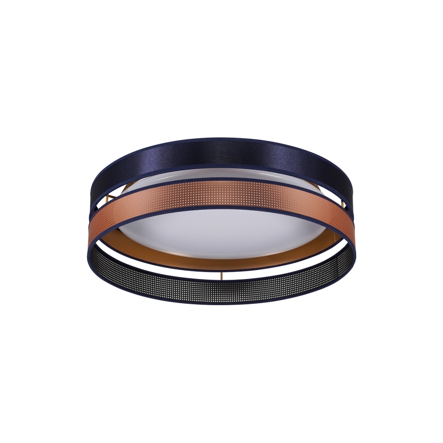 Duolla - LED Mennyezeti lámpa ROLLER DUO SHINY LED/24W/230V átm. 45 cm kék/réz