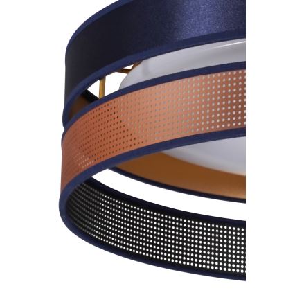 Duolla - LED Mennyezeti lámpa ROLLER DUO SHINY LED/24W/230V átm. 45 cm kék/réz