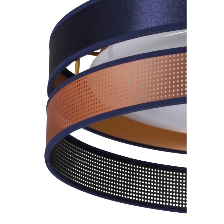 Duolla - LED Mennyezeti lámpa ROLLER DUO SHINY LED/24W/230V átm. 45 cm kék/réz