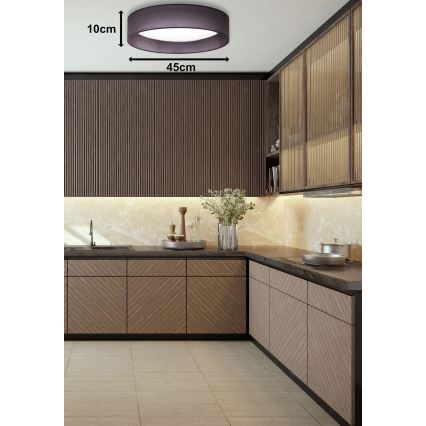 Duolla - LED Mennyezeti lámpa ROLLER LED/24W/230V átm. 45 cm antracit