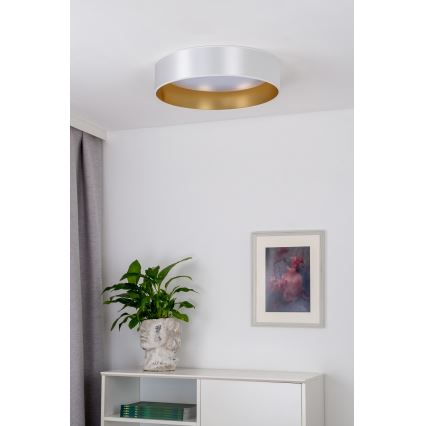 Duolla - LED Mennyezeti lámpa ROLLER LED/24W/230V átm. 45 cm ezüst/arany