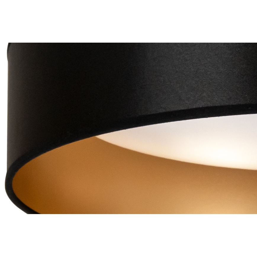 Duolla - LED Mennyezeti lámpa ROLLER LED/24W/230V átm. 45 cm fekete/arany