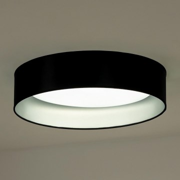 Duolla - LED Mennyezeti lámpa ROLLER LED/24W/230V átm. 45 cm fekete/ezüst