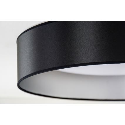 Duolla - LED Mennyezeti lámpa ROLLER LED/24W/230V átm. 45 cm fekete/ezüst