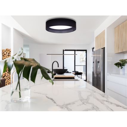 Duolla - LED Mennyezeti lámpa ROLLER LED/24W/230V átm. 45 cm fekete