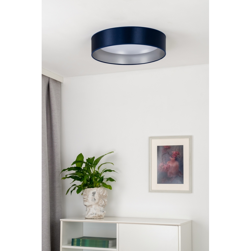 Duolla - LED Mennyezeti lámpa ROLLER LED/24W/230V átm. 45 cm kék/ezüst