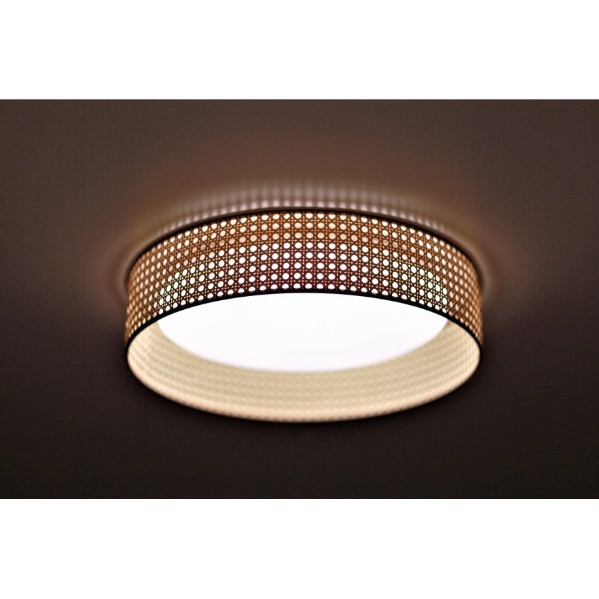 Duolla - LED Mennyezeti lámpa ROLLER LED/24W/230V átm. 45 cm rattan