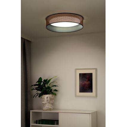 Duolla - LED Mennyezeti lámpa ROLLER LED/24W/230V átm. 45 cm réz/fekete