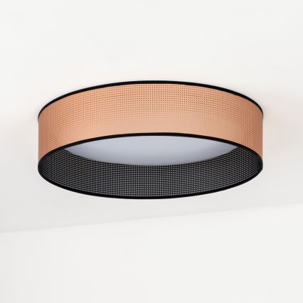 Duolla - LED Mennyezeti lámpa ROLLER LED/24W/230V átm. 45 cm réz/fekete