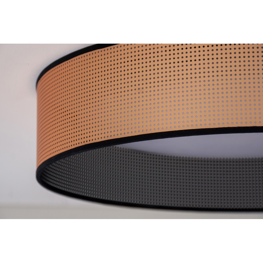 Duolla - LED Mennyezeti lámpa ROLLER LED/24W/230V átm. 45 cm réz/fekete