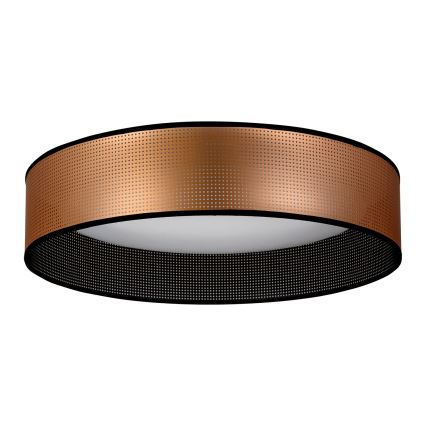 Duolla - LED Mennyezeti lámpa ROLLER LED/24W/230V átm. 45 cm réz/fekete