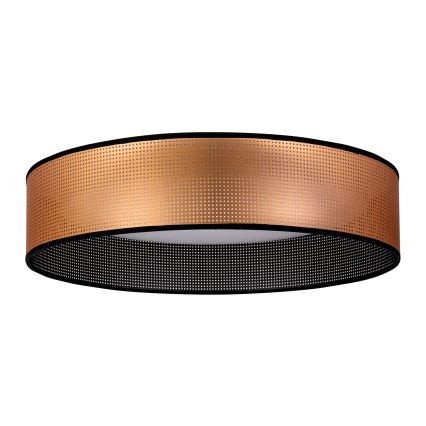 Duolla - LED Mennyezeti lámpa ROLLER LED/24W/230V átm. 45 cm réz/fekete