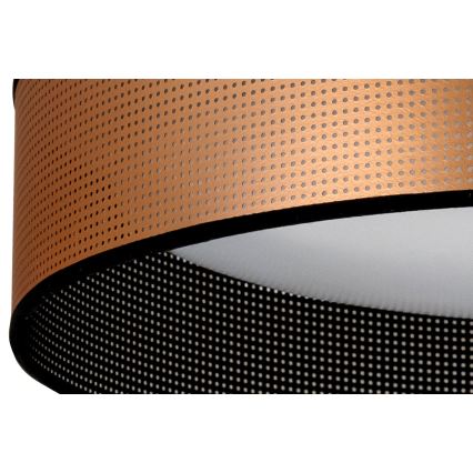 Duolla - LED Mennyezeti lámpa ROLLER LED/24W/230V átm. 45 cm réz/fekete