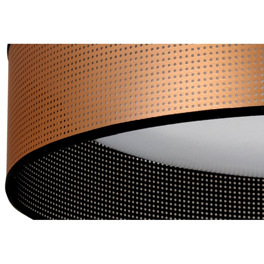 Duolla - LED Mennyezeti lámpa ROLLER LED/24W/230V átm. 45 cm réz/fekete