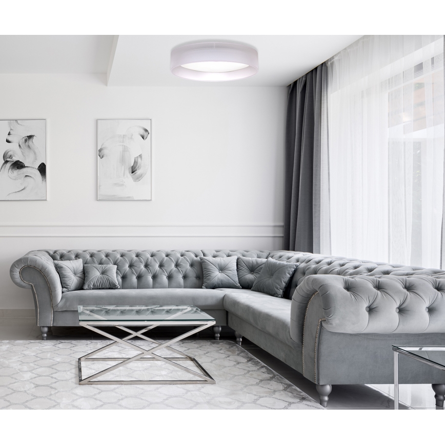 Duolla - LED Mennyezeti lámpa ROLLER LED/24W/230V átm. 45 cm világos szürke