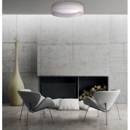 Duolla - LED Mennyezeti lámpa ROLLER LED/24W/230V átm. 45 cm világos szürke