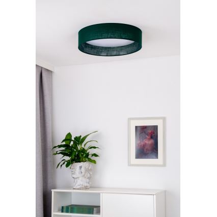 Duolla - LED Mennyezeti lámpa ROLLER LED/24W/230V átm. 45 cm zöld
