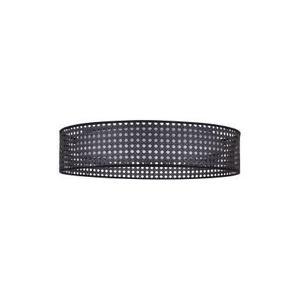 Duolla - LED Mennyezeti lámpa ROLLER RATTAN LED/24W/230V átm. 45 cm fekete