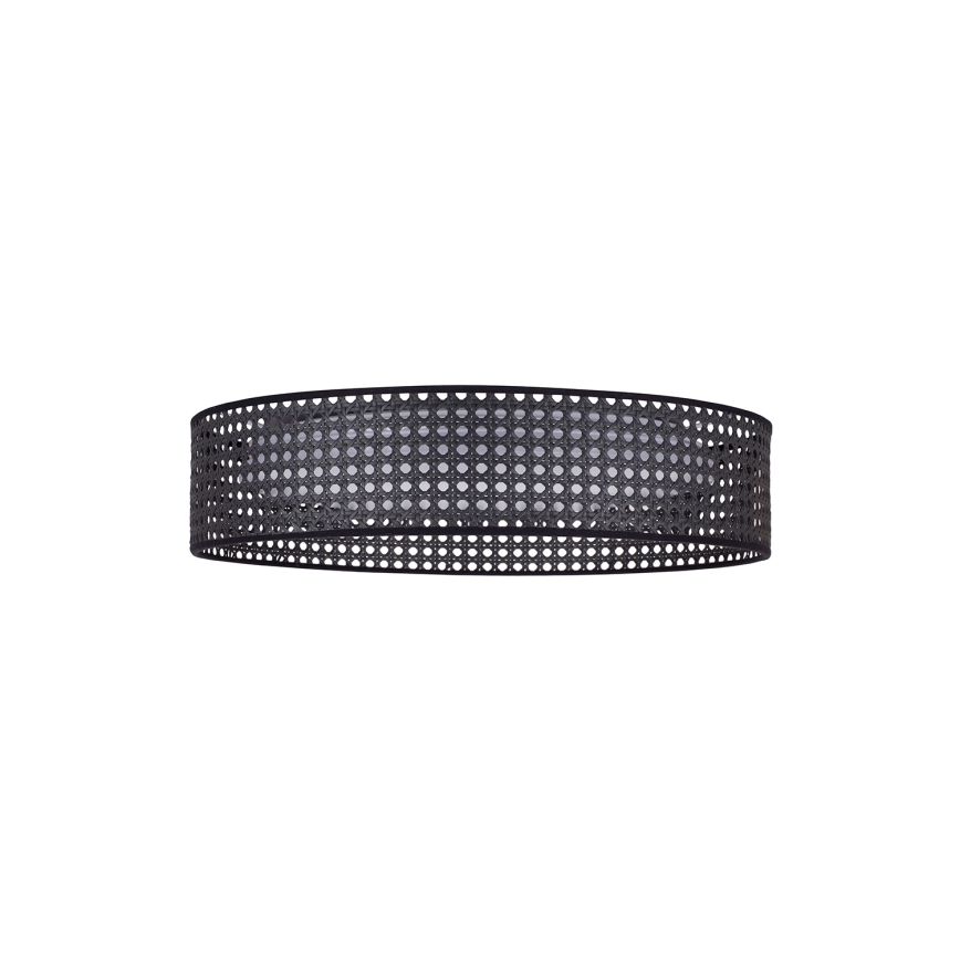 Duolla - LED Mennyezeti lámpa ROLLER RATTAN LED/24W/230V átm. 45 cm fekete