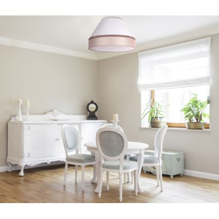 Duolla - Mennyezeti lámpa AVIGNON 3xE27/15W/230V á. 60 cm fehér/bézs