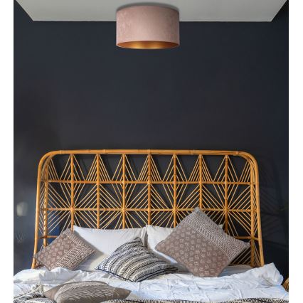 Duolla - Mennyezeti lámpa BRISTOL 1xE27/15W/230V á. 45 cm bézs/arany