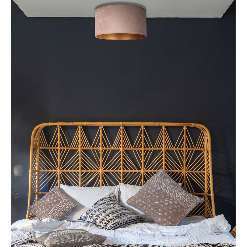 Duolla - Mennyezeti lámpa BRISTOL 1xE27/15W/230V á. 45 cm bézs/arany