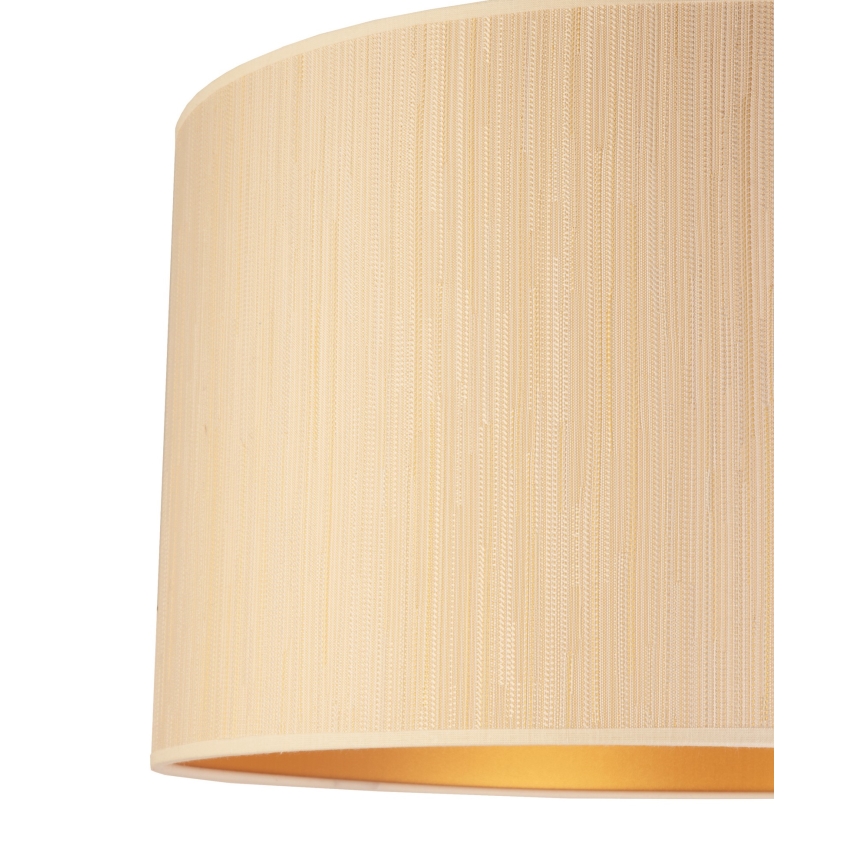 Duolla - Mennyezeti lámpa ESSEX 1xE27/40W/230V átm. 45 cm bézs/arany