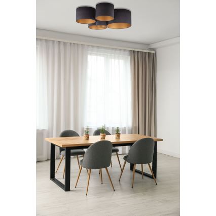 Duolla - Mennyezeti lámpa ROLLER PENTO 5xE27/60W/230V antracit