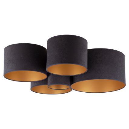 Duolla - Mennyezeti lámpa ROLLER PENTO 5xE27/60W/230V antracit