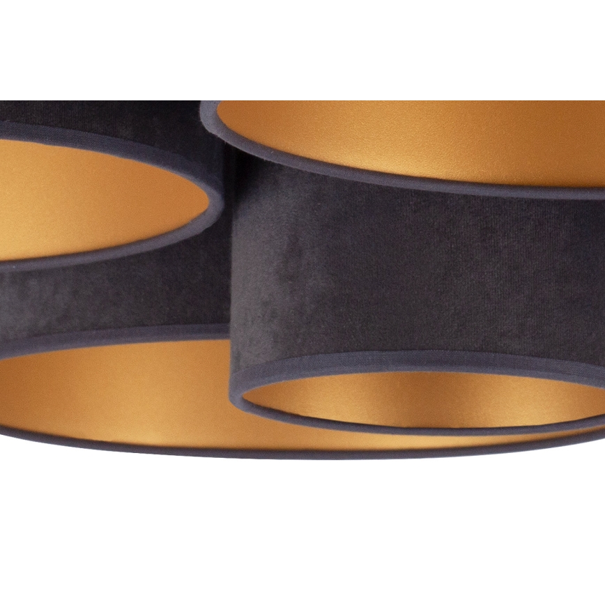 Duolla - Mennyezeti lámpa ROLLER PENTO 5xE27/60W/230V antracit