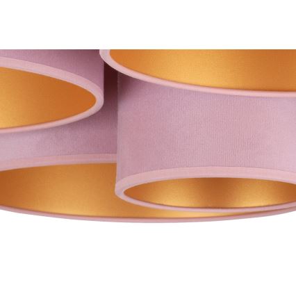 Duolla - Mennyezeti lámpa ROLLER PENTO 5xE27/60W/230V rózsaszín