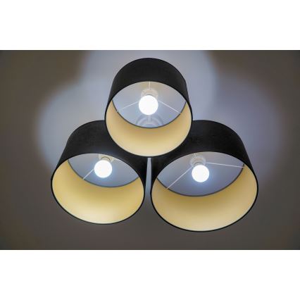 Duolla - Mennyezeti lámpa ROLLER TRIO 3xE27/60W/230V antracit