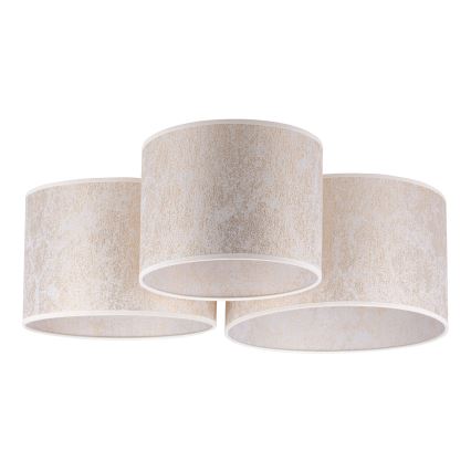 Duolla - Mennyezeti lámpa ROLLER TRIO 3xE27/60W/230V fehér/arany