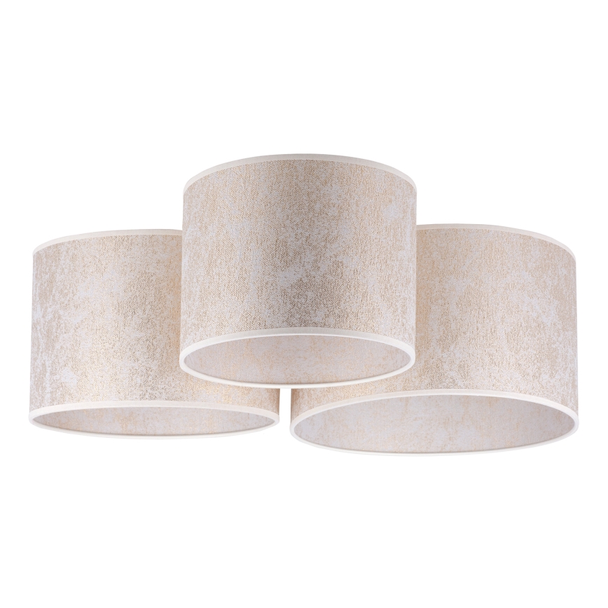 Duolla - Mennyezeti lámpa ROLLER TRIO 3xE27/60W/230V fehér/arany