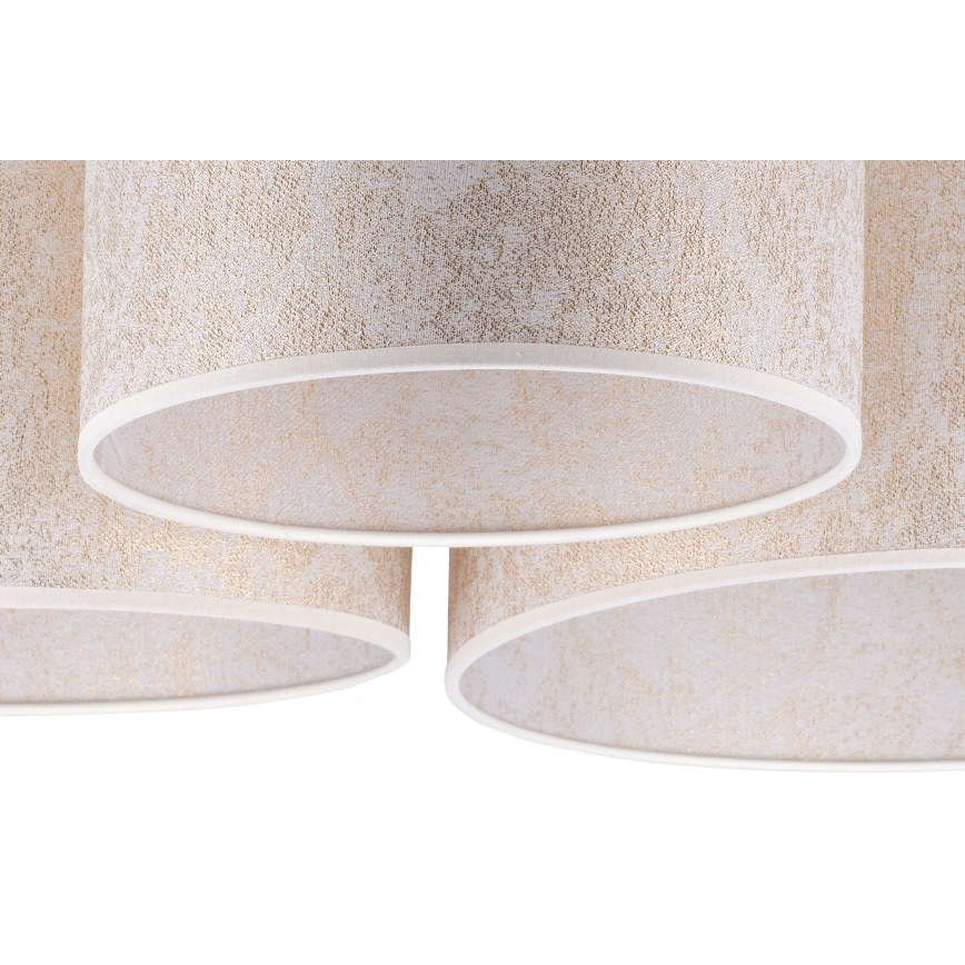 Duolla - Mennyezeti lámpa ROLLER TRIO 3xE27/60W/230V fehér/arany