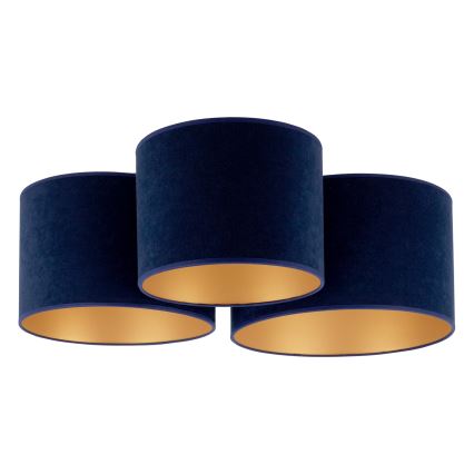 Duolla - Mennyezeti lámpa ROLLER TRIO 3xE27/60W/230V kék