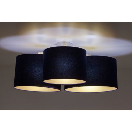 Duolla - Mennyezeti lámpa ROLLER TRIO 3xE27/60W/230V kék