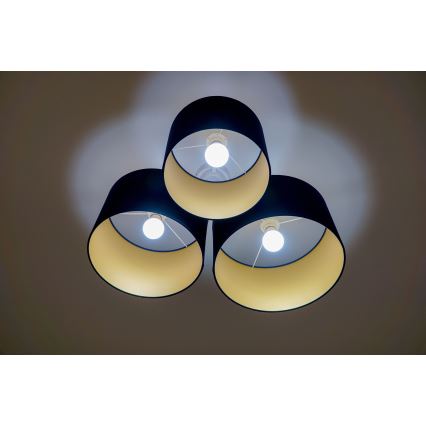 Duolla - Mennyezeti lámpa ROLLER TRIO 3xE27/60W/230V kék
