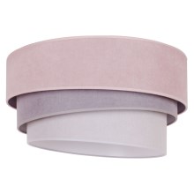Duolla - Mennyezeti lámpa TRIO 1xE27/15W/230V d. 45 cm rózsaszín/szürke/fehér