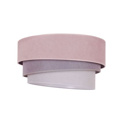 Duolla - Mennyezeti lámpa TRIO 1xE27/15W/230V d. 45 cm rózsaszín/szürke/fehér