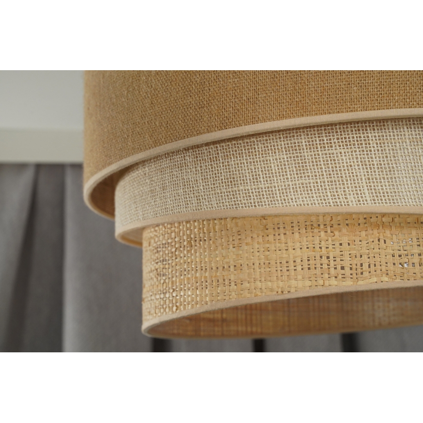 Duolla - Mennyezeti lámpa YUTE TRIO 1xE27/15W/230V átm. 45 cm barna/szürke/bézs