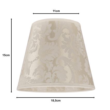 Duolla - Asztali lámpa búra SOFIA XS E14 átmérő 18,5 cm bézs