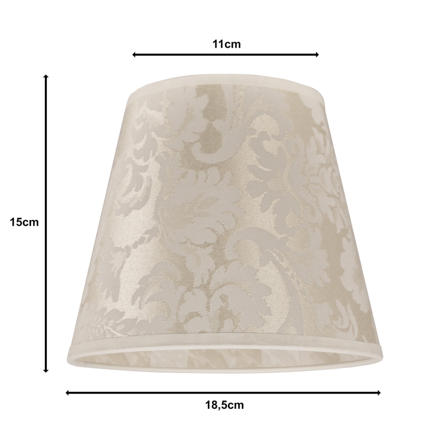 Duolla - Asztali lámpa búra SOFIA XS E14 átmérő 18,5 cm bézs