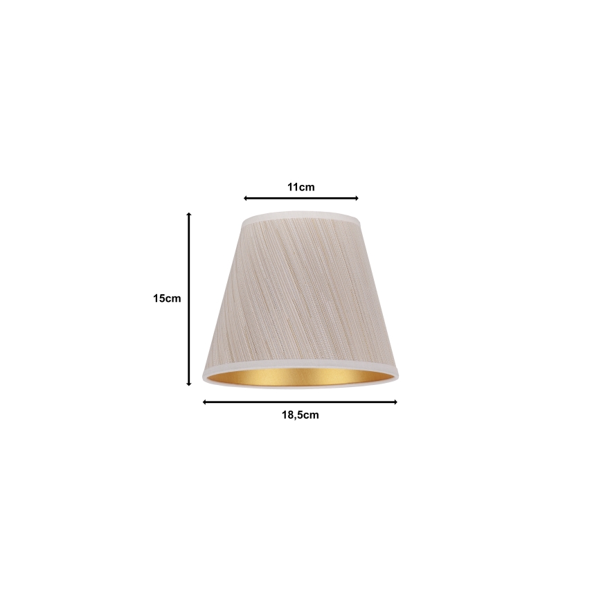 Duolla - Asztali lámpa búra SOFIA XS E14 átmérő 18,5 cm bézs