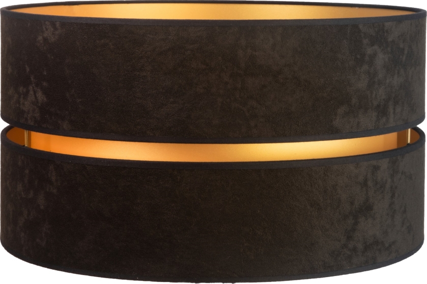 Duolla - Univerzális DUO E27 lámpabúra, 40 cm átmérő, fekete/arany