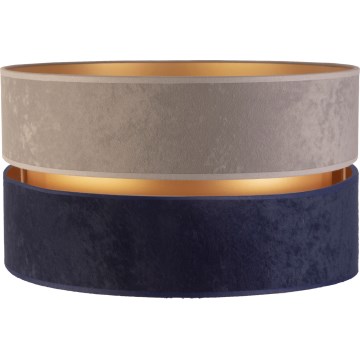 Duolla - Univerzális DUO E27 lámpabúra, átmérő 40 cm, szürke/kék/arany
