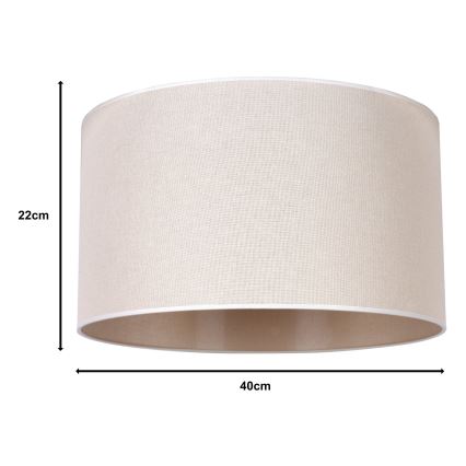 Duolla - Univerzális ROLLER lámpabúra E27 átmérő 40 cm bézs