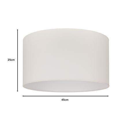 Duolla - Univerzális ROLLER E27 árnyékoló, 45 cm átmérő, krémszínű